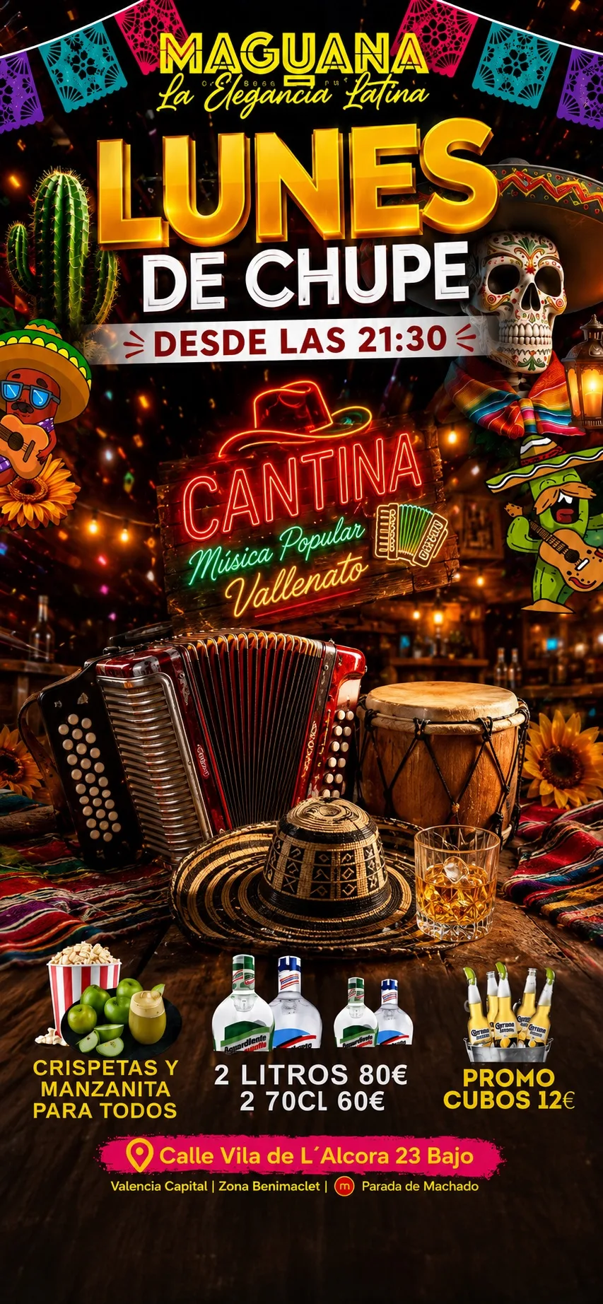 Flyer de Lunes de Cantina