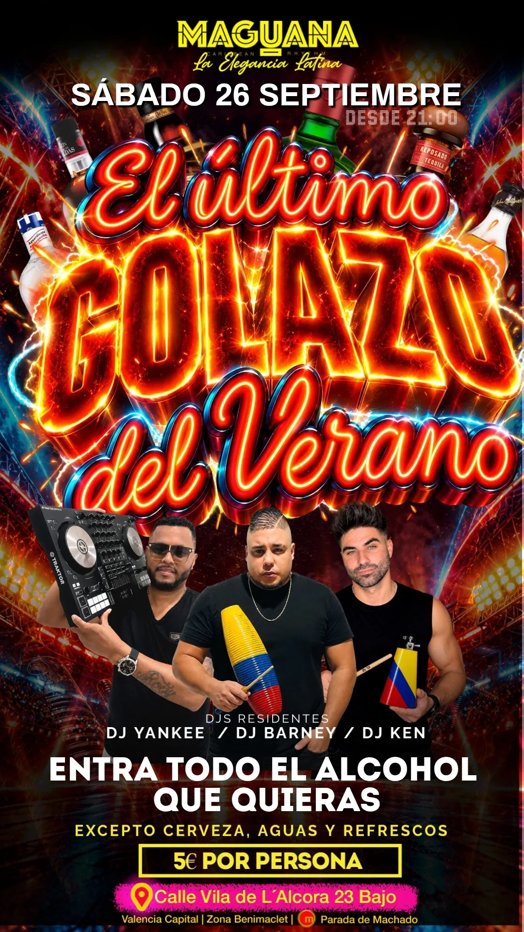 Flyer de El Ultimo GOLAZO del Verano