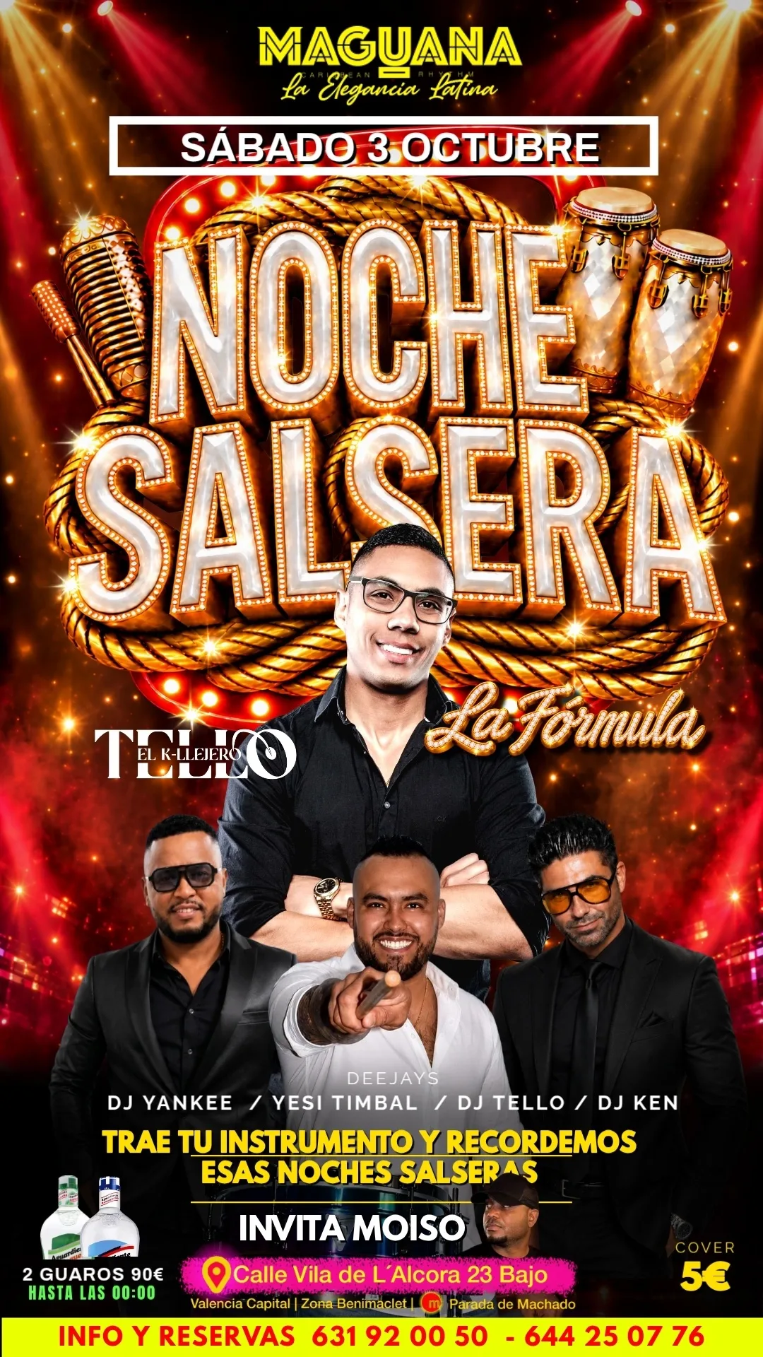 Flyer de Noche Salsera - La Formula