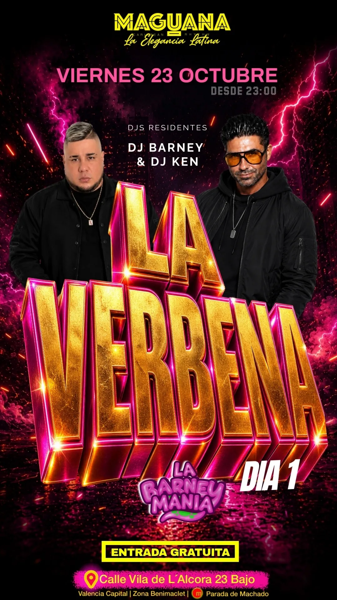 Flyer de La Verbena | Día 1 Barneymania